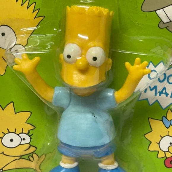 NEW The Simpsons Bart Simpson Jesco 1990 Bendable Figure Factory Sealed... - Picture 7 of 9